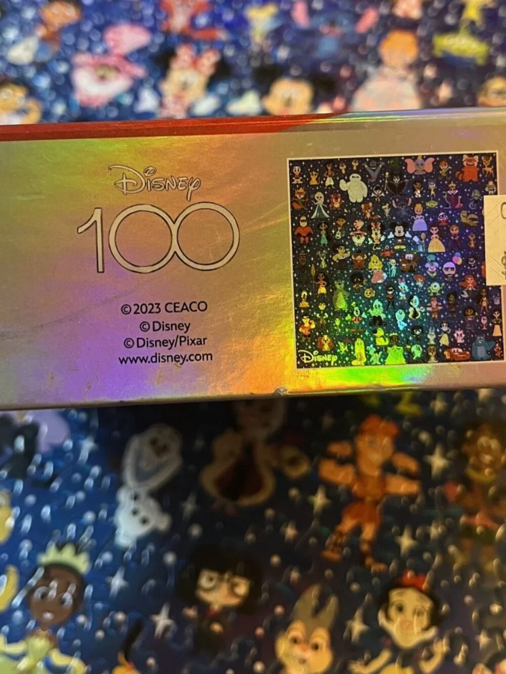 Ceaco Disney 100th Foil Jigsaw Puzzle 500 Piece Colorful Complete Poster 2023
